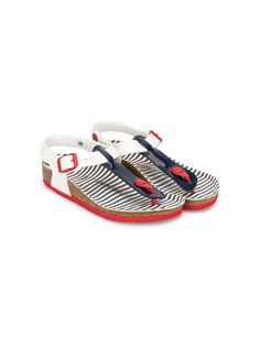 Birkenstock сандалии на подошве в полоску