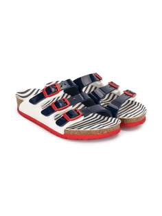 Birkenstock сандалии на подошве в полоску