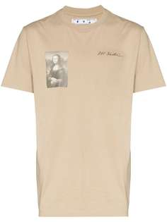 Off-White футболка 50 Mona Lisa из коллаборации с Browns