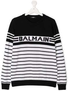 Balmain Kids джемпер с логотипом