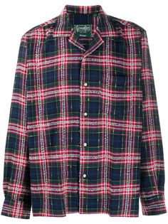 Gitman Vintage рубашка в клетку тартан