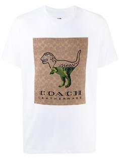 Coach футболка с принтом