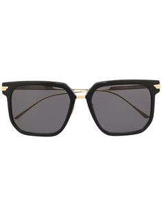 Bottega Veneta Eyewear солнцезащитные очки BV1083SA в квадратной оправе