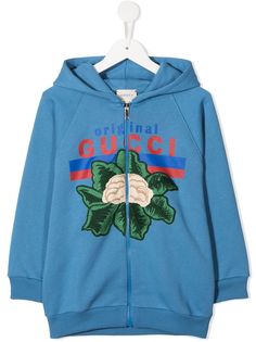 Gucci Kids худи с вышивкой