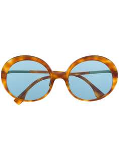 Fendi Eyewear солнцезащитные очки в круглой оправе черепаховой расцветки