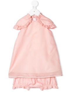 Fendi Kids платье с узором FF