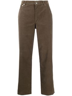 A.P.C. укороченные вельветовые брюки