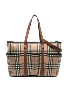 Burberry Kids пеленальная сумка в клетку Vintage Check