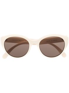 Gucci Eyewear солнцезащитные очки в овальной оправе