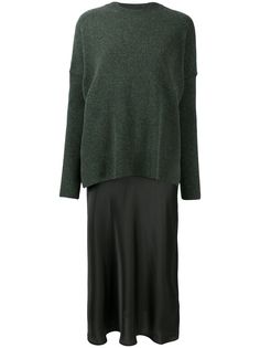 AllSaints платье-джемпер Darla с контрастным подолом