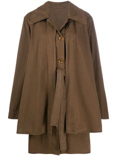 Lemaire пальто на пуговицах с поясом