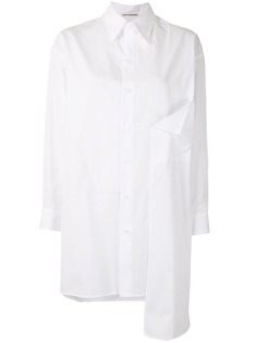 Yohji Yamamoto драпированная рубашка на пуговицах