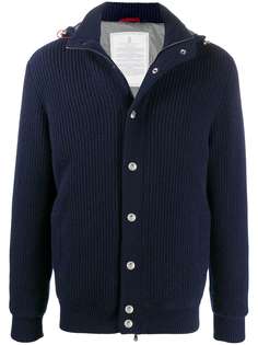 Brunello Cucinelli вязаный пуховик