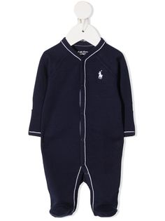 Ralph Lauren Kids пижама на пуговицах с вышитым логотипом