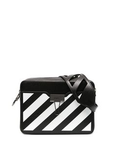 Off-White поясная сумка с диагональными полосками