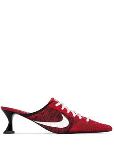 Ancuta Sarca мюли с логотипом из коллаборации с Nike