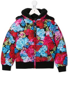 Young Versace куртка Roses с капюшоном