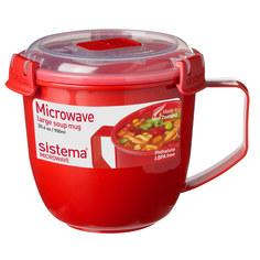 Кружка суповая Microwave SISTEMA 1141, 900 мл
