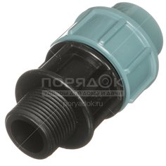 ПНД муфта STR с наружной резьбой 3/4", 20 мм СТР