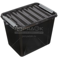 Ящик хозяйственный, 25 л, Полимербыт Full Black С50904