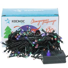 Гирлянда Космос KOC_GIR120LED_RGB, 120 ламп, 12.8 м, мультиколор