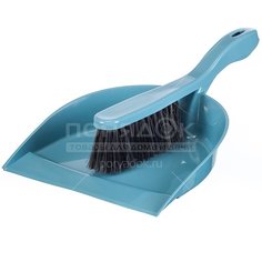 Набор для уборки Idea Идеал (щетка, совок) M 5171 серо-голубой
