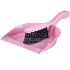 Набор для уборки Idea Идеал (щетка, совок) M 5171 розовый