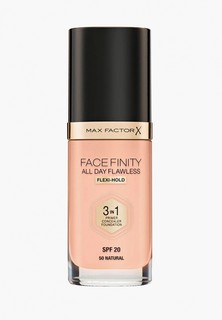 Тональная основа Max Factor Facefinity All Day Flawless 3 В 1, 50 Natural, 30 мл