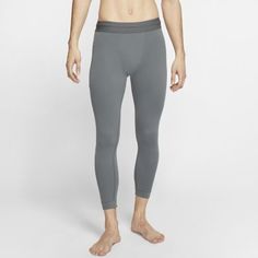 Мужские тайтсы длиной 3/4 из ткани Infinalon Nike Yoga Dri-FIT