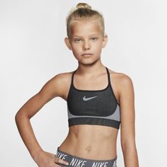 Бесшовное спортивное бра для девочек Nike