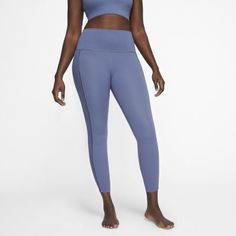 Женские слегка укороченные тайтсы из рубчатой ткани Infinalon Nike Yoga Luxe
