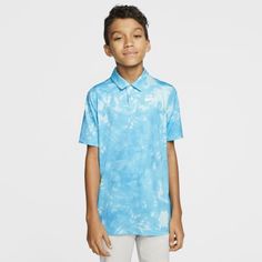 Рубашка-поло с принтом для гольфа для мальчиков Nike Dri-FIT