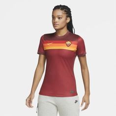 Женское футбольное джерси из домашней формы ФК «Рома» 2020/21 Stadium Nike