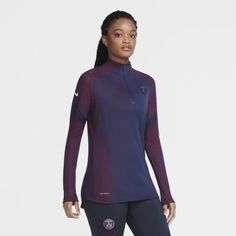 Женская футболка для футбольного тренинга Paris Saint-Germain VaporKnit Strike Nike