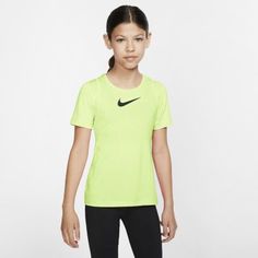 Футболка с коротким рукавом для девочек школьного возраста Nike Pro