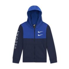 Худи с молнией во всю длину для мальчиков школьного возраста Nike Sportswear Swoosh