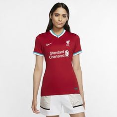 Женское футбольное джерси из домашней формы ФК «Ливерпуль» 2020/21 Stadium Nike
