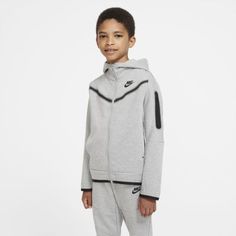 Худи с молнией во всю длину для мальчиков школьного возраста Nike Sportswear Tech Fleece