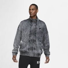 Мужская трикотажная куртка с эффектом выцветания Nike Sportswear