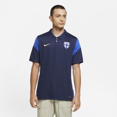 Мужское футбольное джерси из выездной формы сборной Финляндии 2020 Stadium Nike