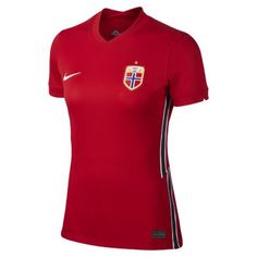 Женское футбольное джерси из домашней формы сборной Норвегии 2020 Stadium Nike