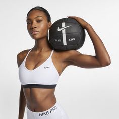 Спортивное бра с легкой поддержкой и вкладышем Nike Indy