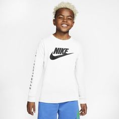 Футболка с длинным рукавом для мальчиков школьного возраста Nike Sportswear