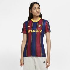 Женское футбольное джерси из домашней формы ФК «Барселона» Women 2020/21 Stadium Nike