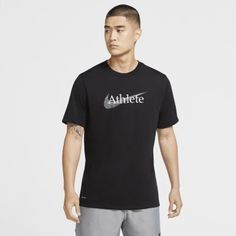 Мужская футболка для тренинга с логотипом Swoosh Nike Dri-FIT