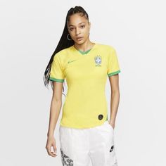 Женское футбольное джерси Brasil 2019 Stadium Home