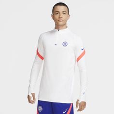 Мужская футболка для футбольного тренинга Chelsea FC VaporKnit Strike Nike