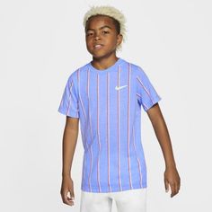 Теннисная футболка для мальчиков школьного возраста NikeCourt Dri-FIT