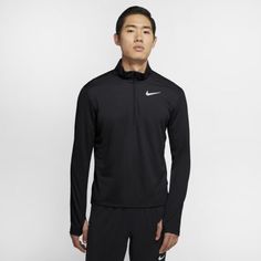 Мужская беговая футболка с молнией на половину длины Nike Pacer