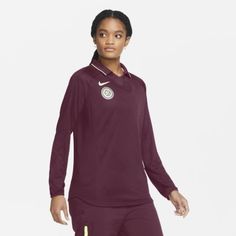 Женское футбольное джерси с длинным рукавом Nike F.C.